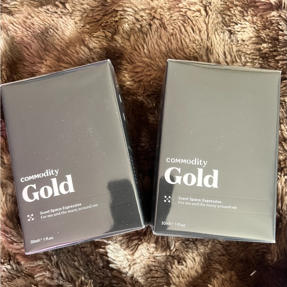 2 New 30ml Commodity Gold Perfume - Unopened